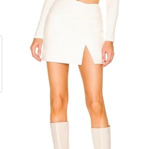 Kyro leather mini skirt